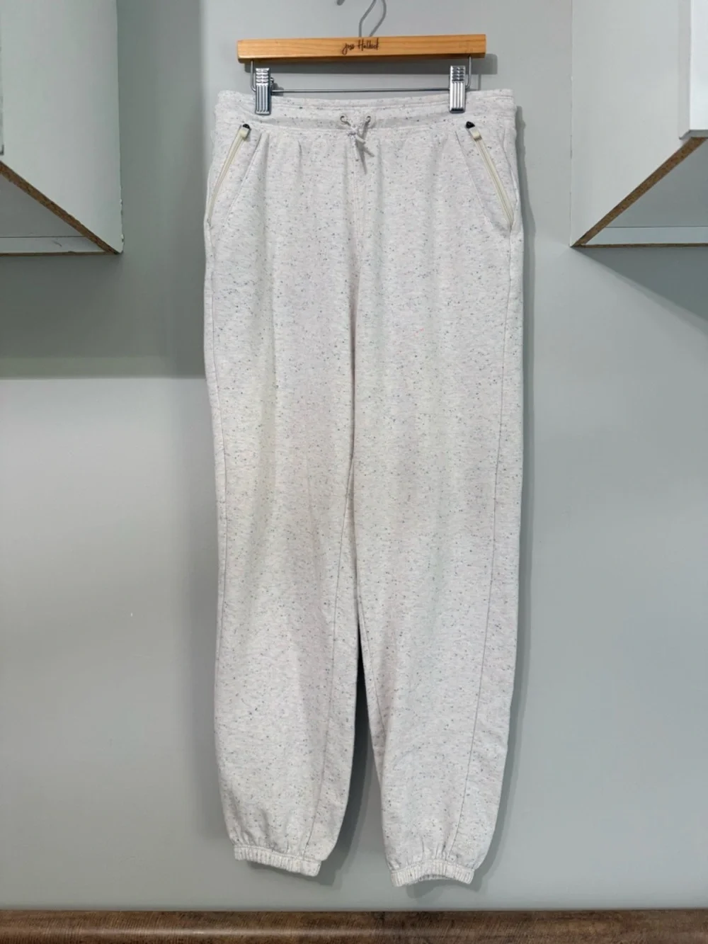 Athleta Girl Outfit Bundle Size L/12 Pink Tie Dye Tee + Confetti Speckle Joggers